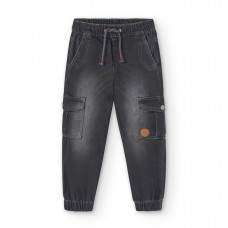 BOBOLI παντελόνι 518037-GREY γκρι 